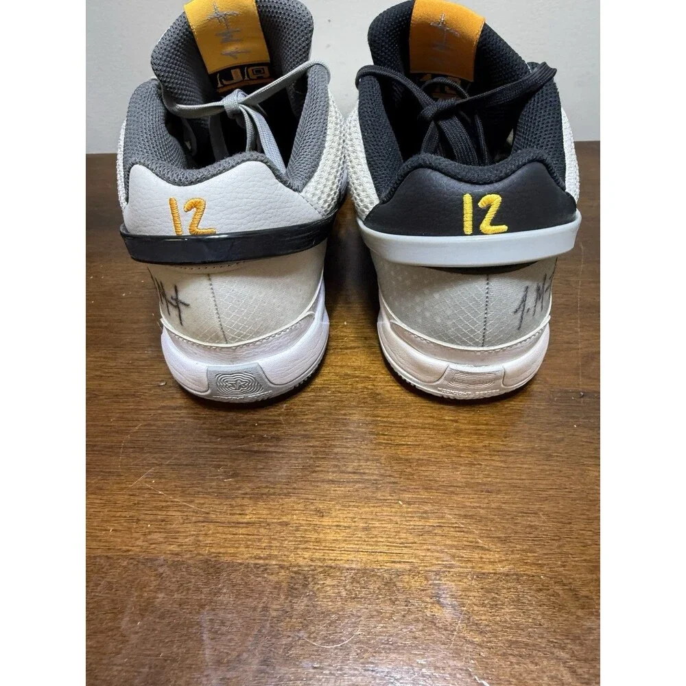 Nike Ja 1 Light Smoke Grey Sneaker White Gray Black Yellow DR8785-100 2023 8.5M - Picture 4 of 10